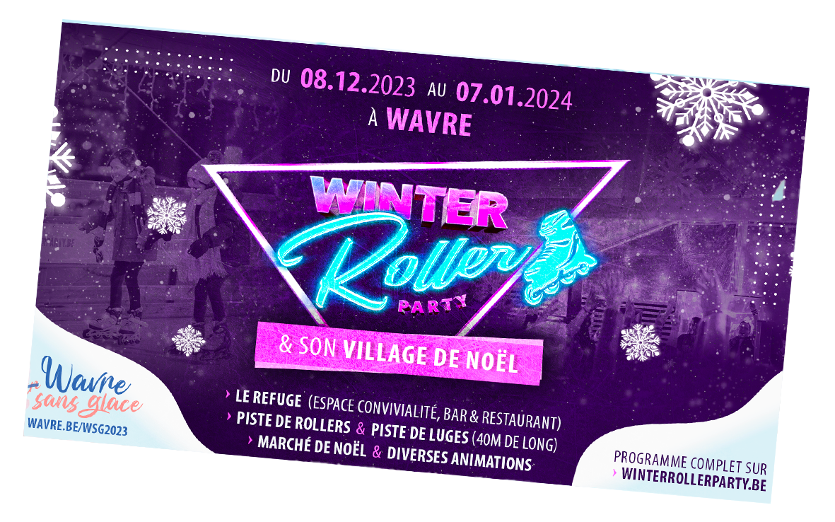 Winter Roller Party à Wavre ! Logo Ville de Wavre